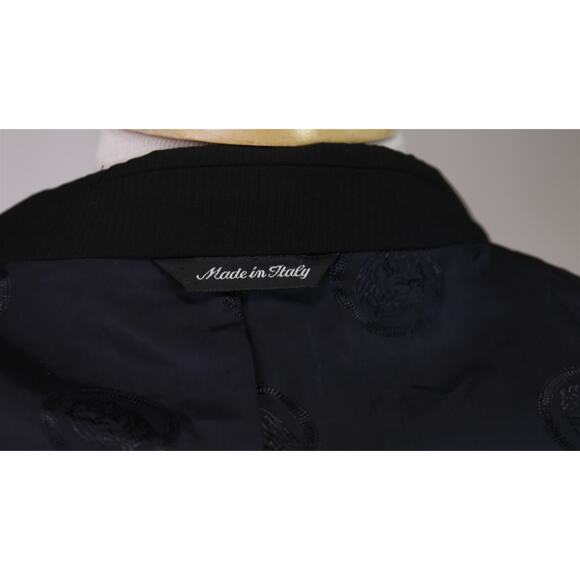 Versus Gianni Versace Mens Black Tonestripe Double Breasted Wool Suit 40R - Picture 9 of 10